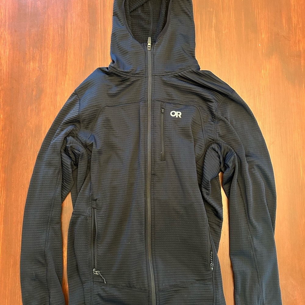 Outdoor Research Men's Black Vigor Hooded Baselayer